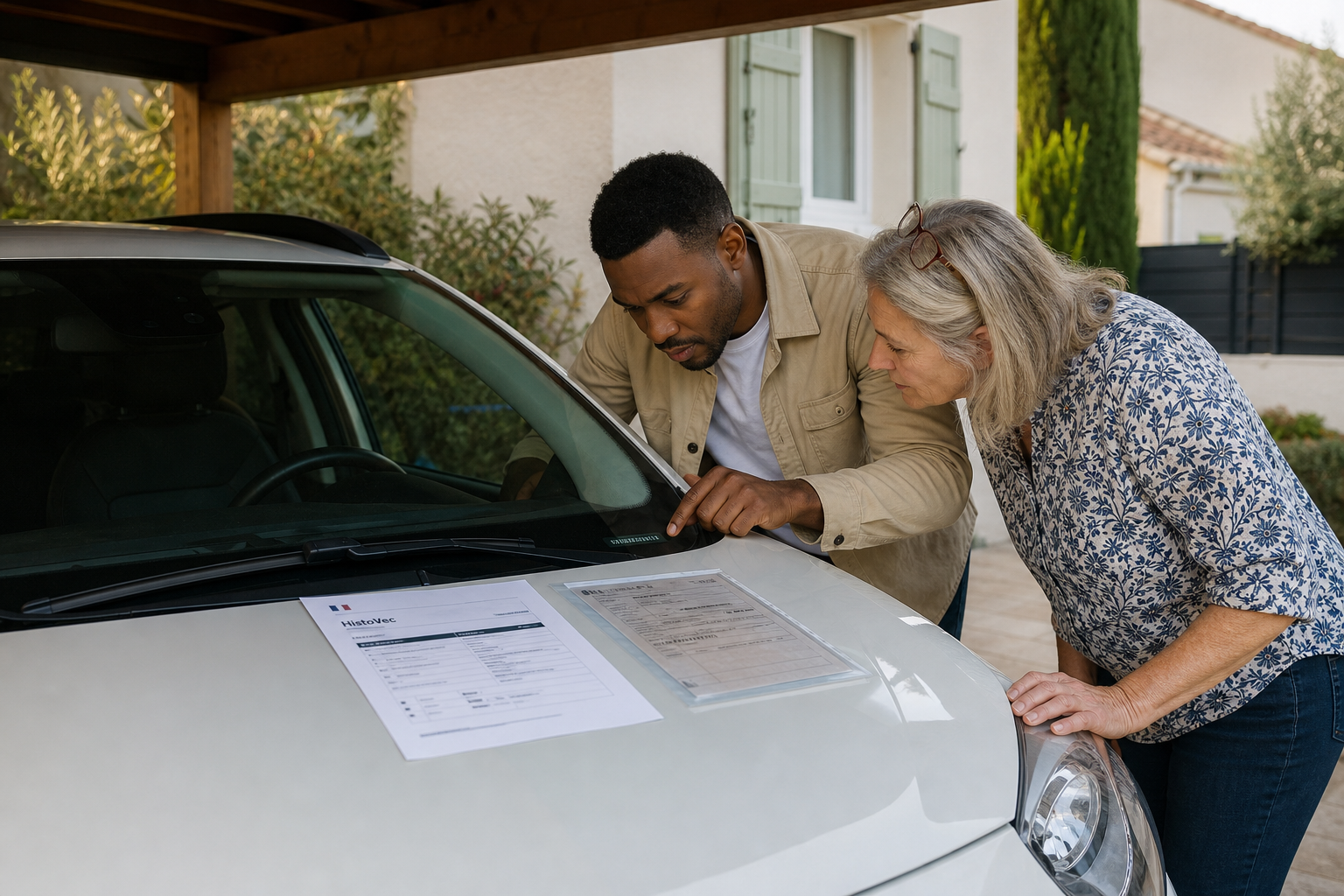 Checking the VIN, HistoVec and carte grise before buying a car in France